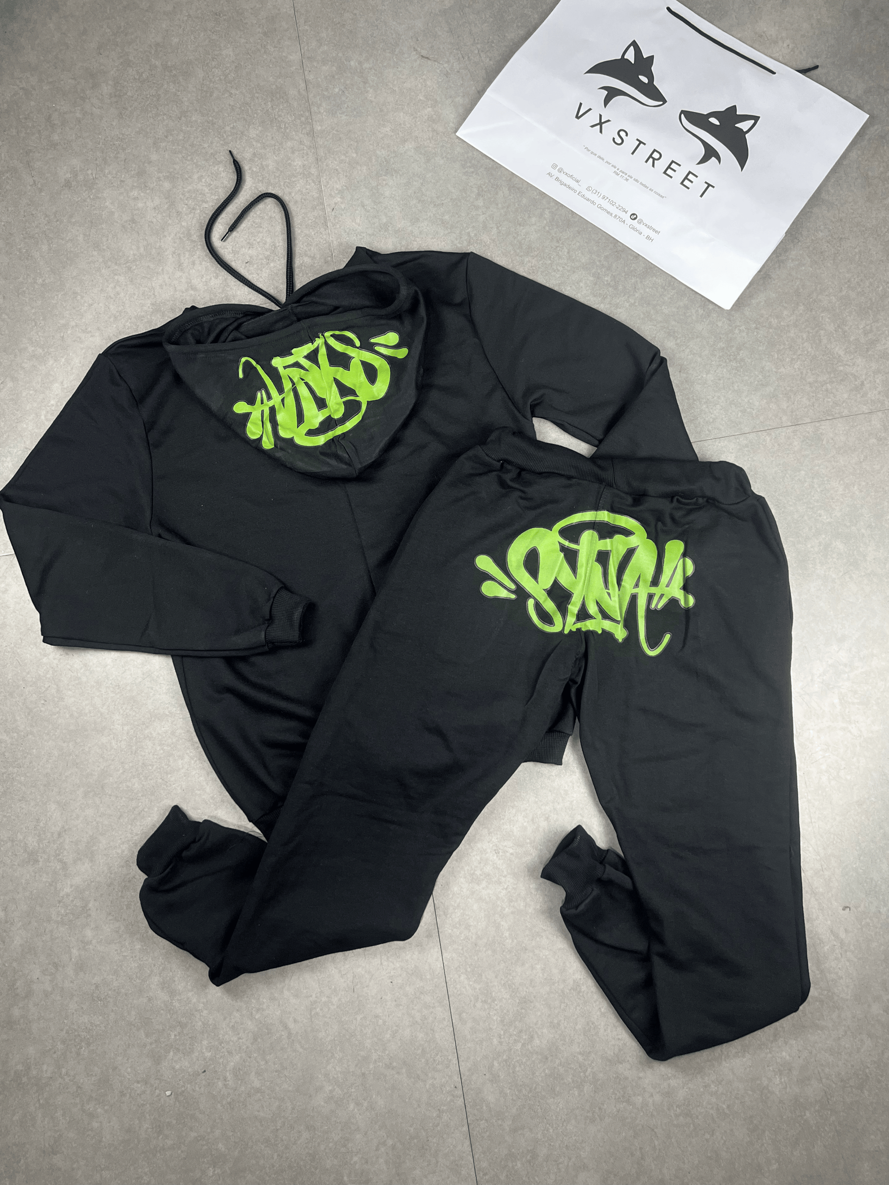 CONJUNTO SYNA VERDE RADIOATIVO