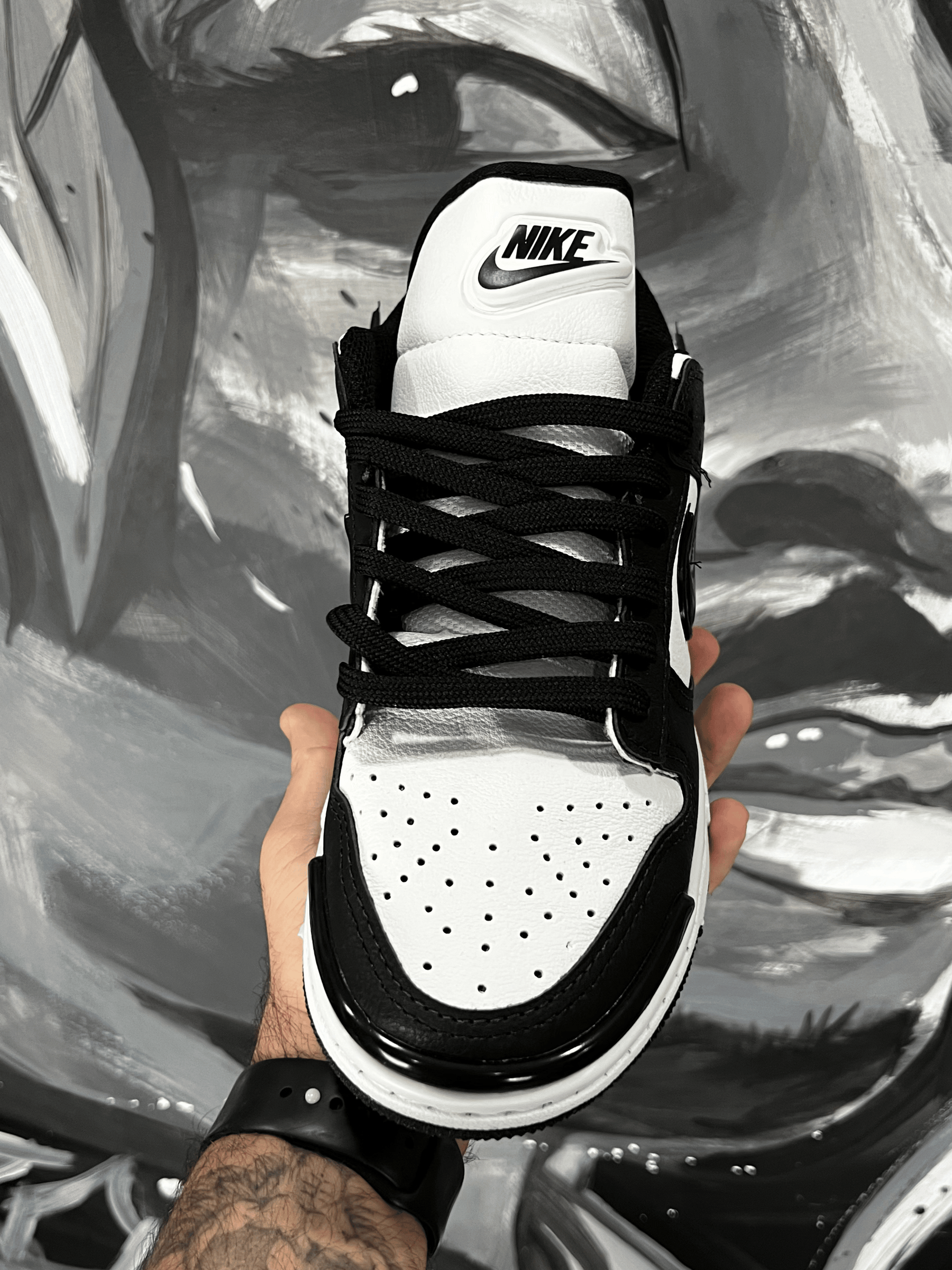 TENIS DUNK TWIST PRETO E BRANCO PANDA