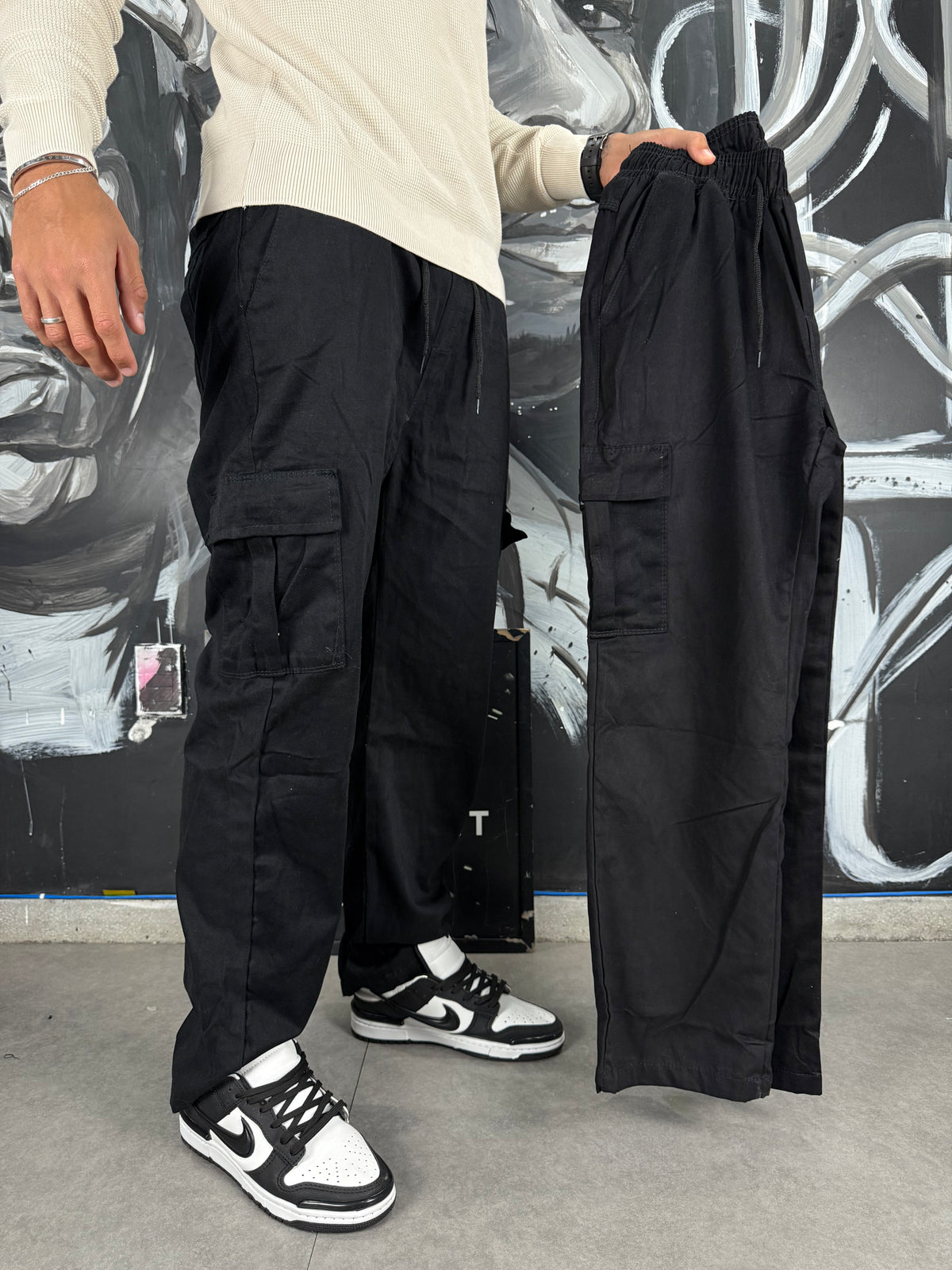 Calça Cargo Preta básica