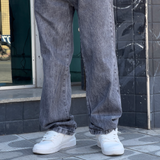 CALÇA BAGGY ESTONADA ESCURA