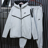 CONJUNTO MOLETOM TECH FLEECE CINZA