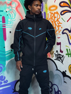 CONJUNTO TECH FLEECE BLACK BLUE