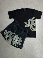 CONJUNTO SYNA PRETO COM AMARELO