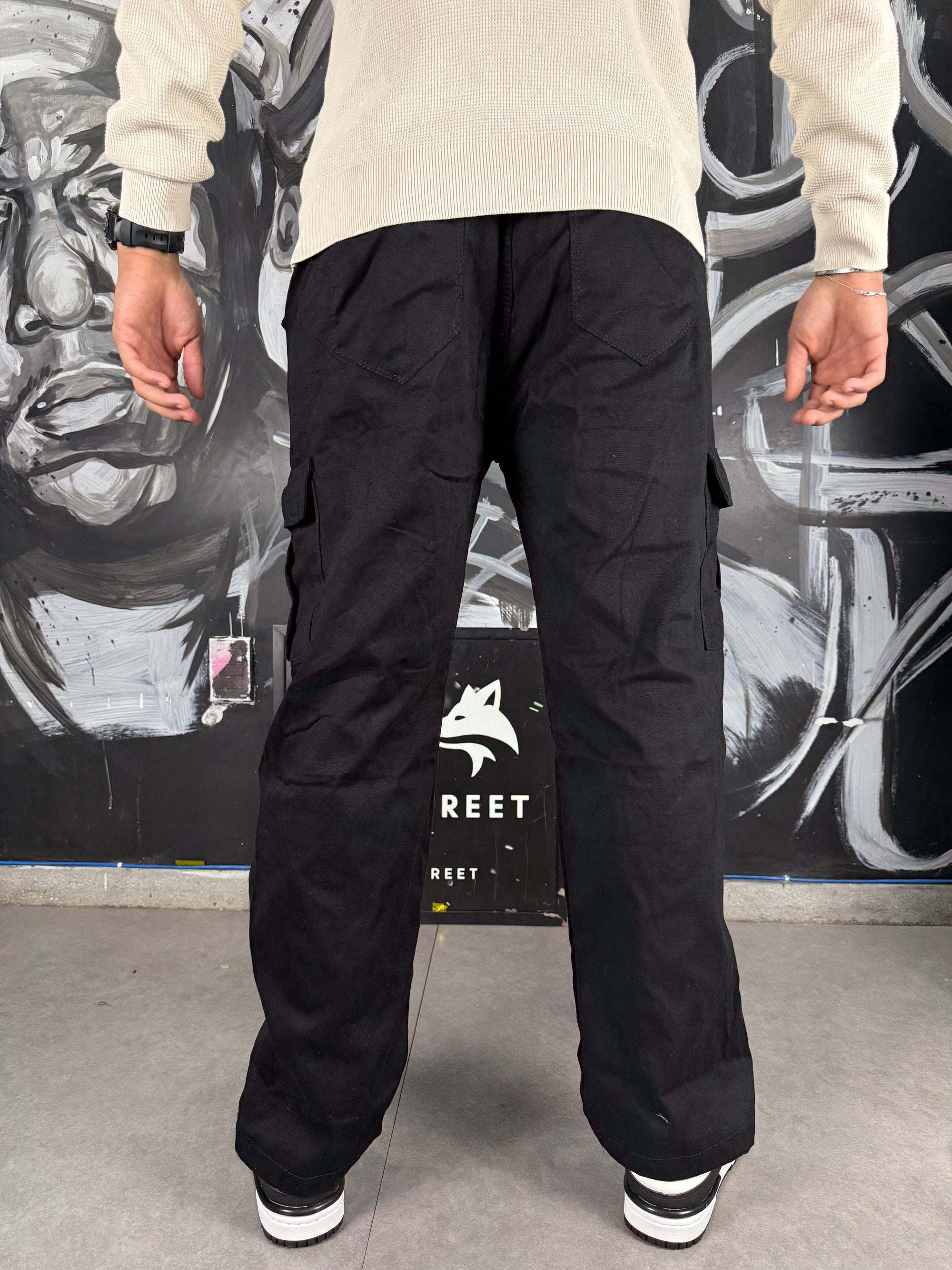 Calça Cargo Preta básica