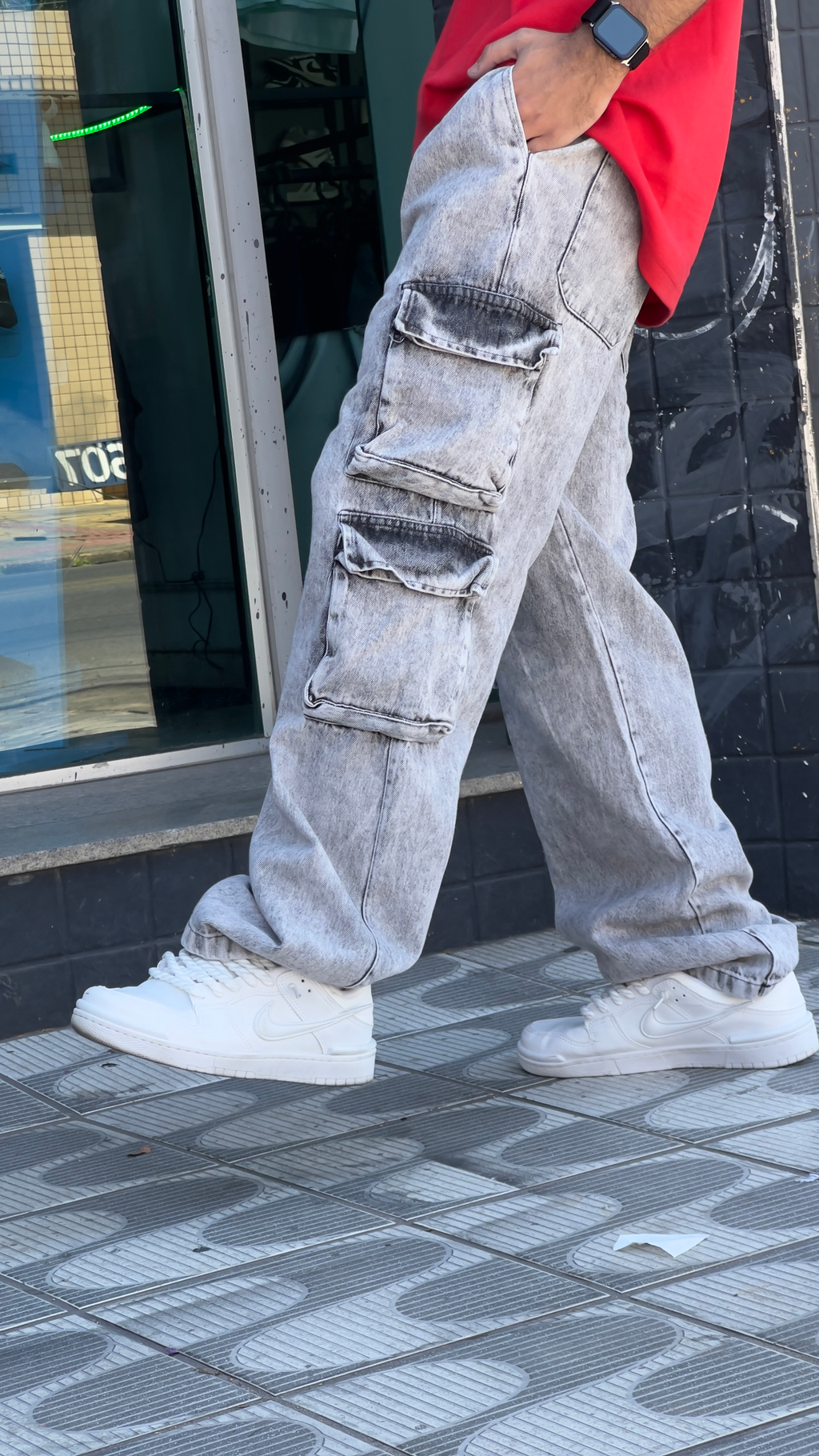 CALÇA CARGO 4 BOLSOS ESTONADA CLARA