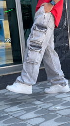 CALÇA CARGO 4 BOLSOS ESTONADA CLARA